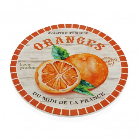 ORANGE CERAMIC TRIVET