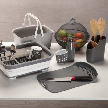 GREY UTENSIL HOLDER