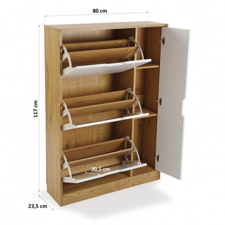  SHOERACK WITH 4 DRAWERS