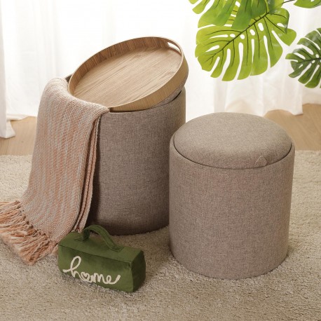 SET 2 STORAGE OTTOMAN