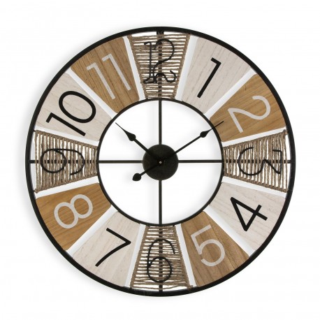 WOOD WALL CLOCK 58CM