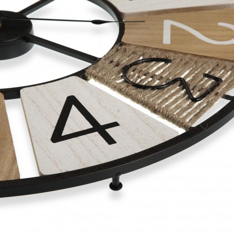 WOOD WALL CLOCK 58CM