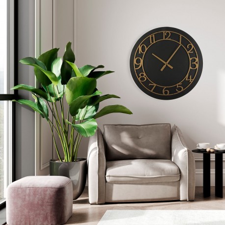 WOOD WALL CLOCK 60CM