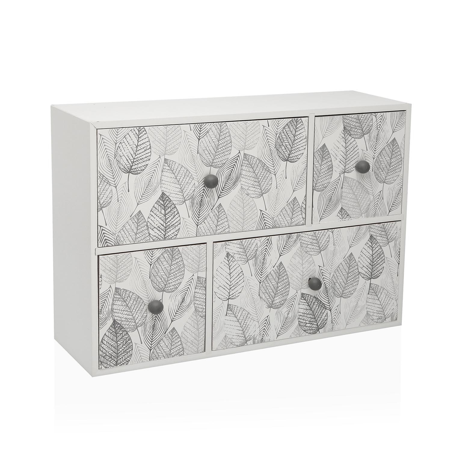 WOODEN JEWELRY BOX 4 DRAWERS