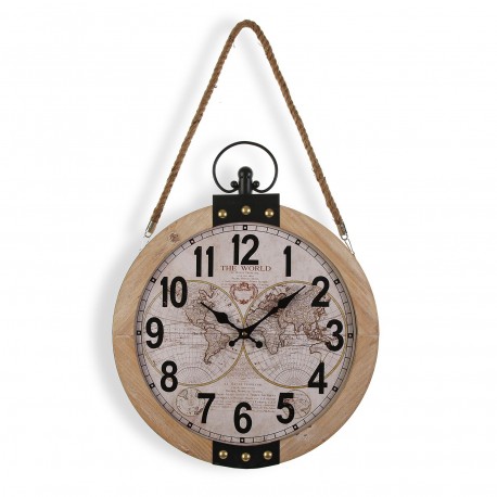 WOOD CLOCK 40CM