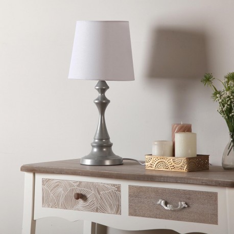 BLUE/OFFWHITE TABLE LAMP