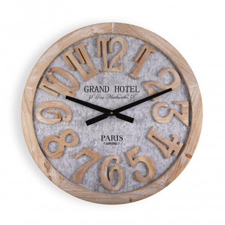 WOODEN WALL CLOCK 60CM HOTEL