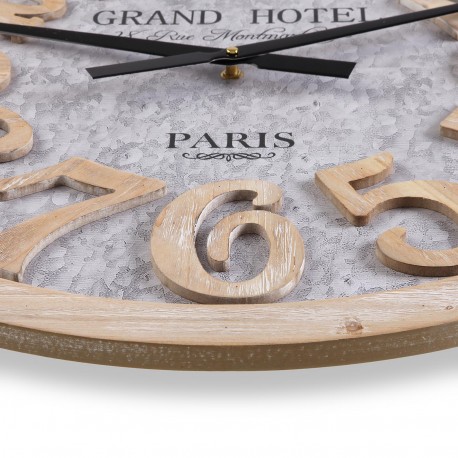 WOODEN WALL CLOCK 60CM HOTEL