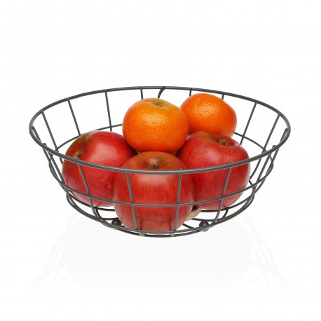 GREY METAL FRUIT BASKET