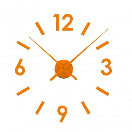 ORANGE STICKER CLOCK