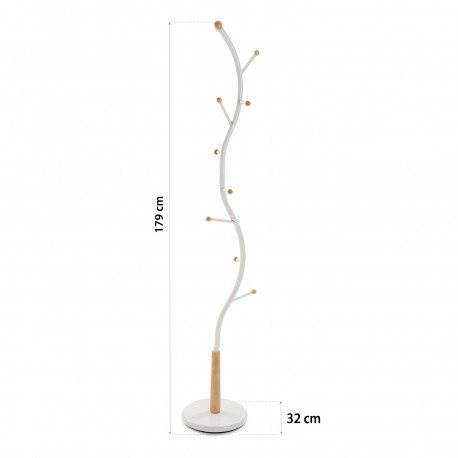 WHITE HAT-COAT RACK SISAK