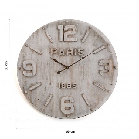 WOODEN WALL CLOCK 60CM