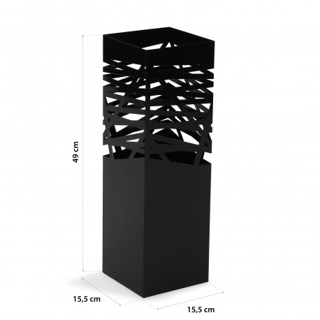 BLACK UMBRELLA STAND KAMIRA