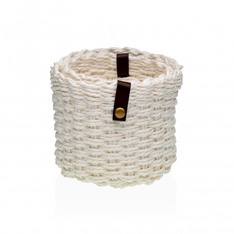 SET 2  ROUND WHITE BASKETS