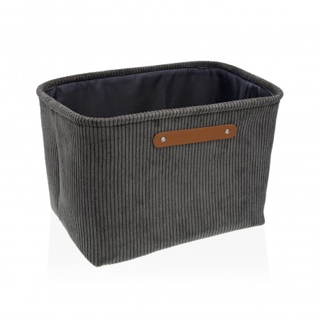 DARK GREY CORDUROY  BASKET