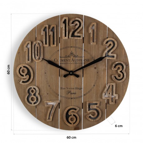 WALL CLOCK CLEMENT 60CM