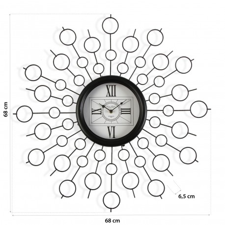 METAL WALL CLOCK 68CM