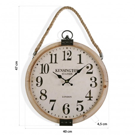 WOOD WALL CLOCK 40CM