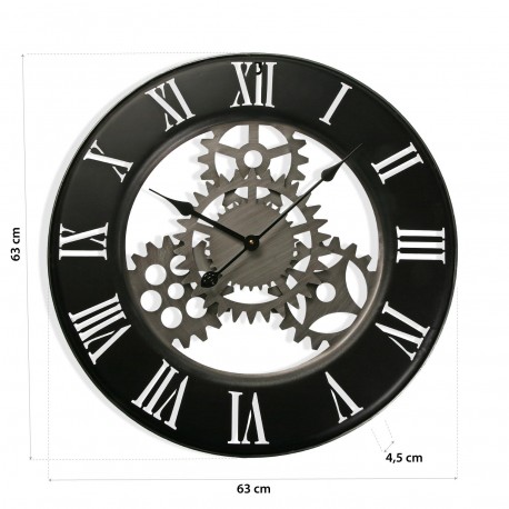 METAL WALL CLOCK 63CM