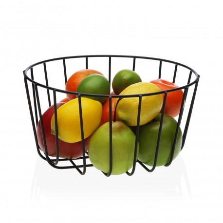 BLACK ROUND FRUIT BASKET