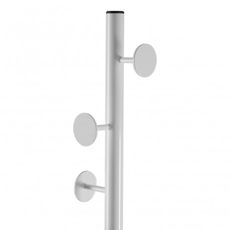 WHITE COAT RACK