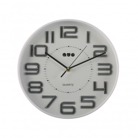 RELOJ PARED BLANCO 30CM DIA