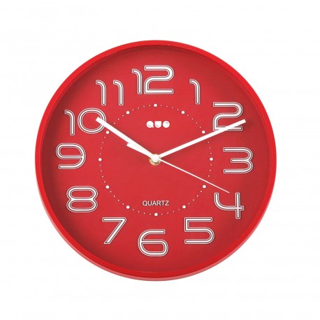 RED WALL CLOCK 30 CM