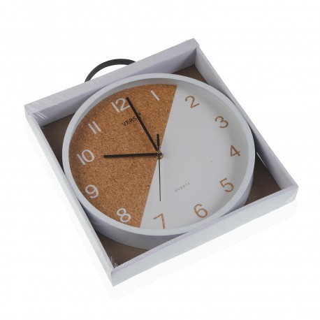 WHITE KITCHEN CLOCK 30CM