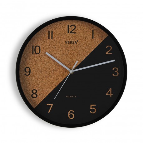 BLACK KITCHEN CLOCK 30CM