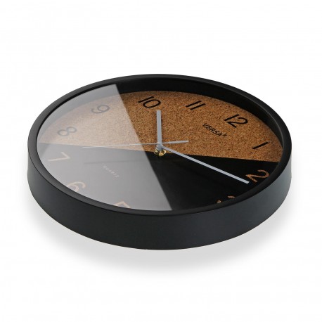 BLACK KITCHEN CLOCK 30CM