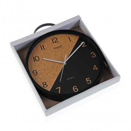 BLACK KITCHEN CLOCK 30CM