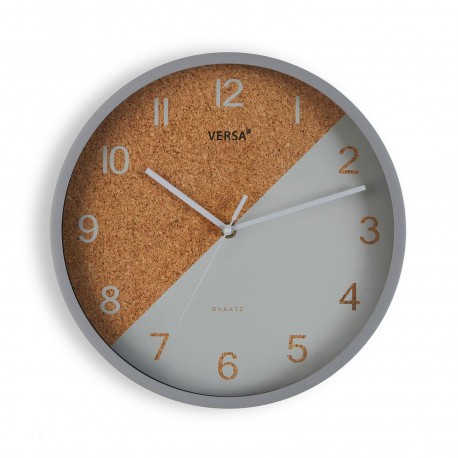 GREY KITCHEN CLOCK 30CM