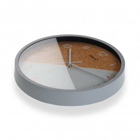 GREY KITCHEN CLOCK 30CM