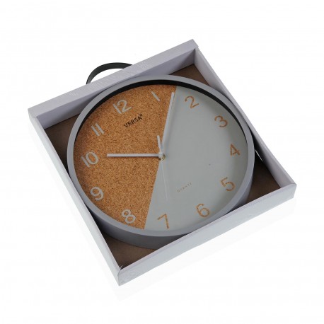 GREY KITCHEN CLOCK 30CM