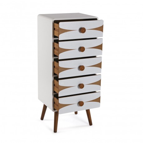 COMMODE WITH 5 DRAWERS