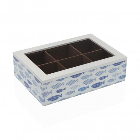 WOODEN TEABOX AQUA