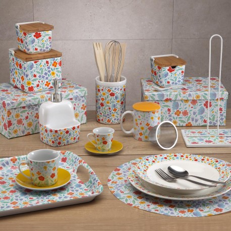 SET 6 TEA CUPS WITH PLATE