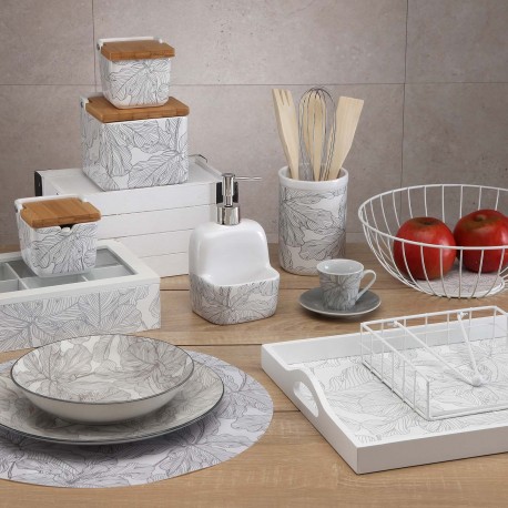DISHES 18 PIECES PALMGREY