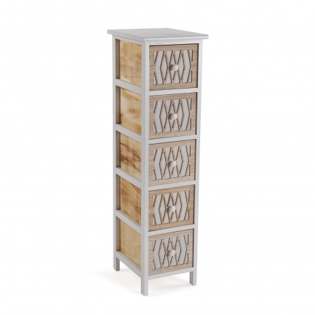 WOODEN CABIET WITH 5  DRAWERS