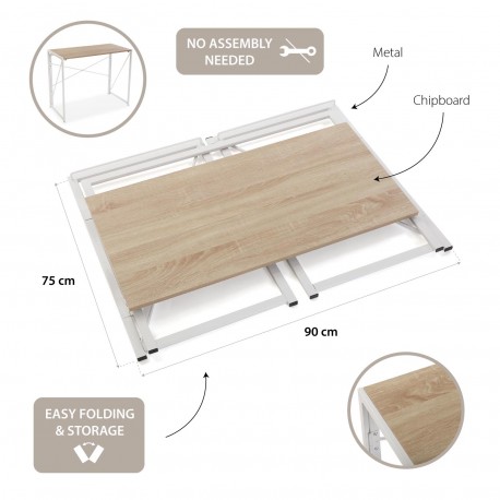 FOLDING DESK WHITE JACK