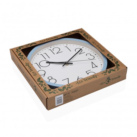 BLUE ECO CLOCK 30CM