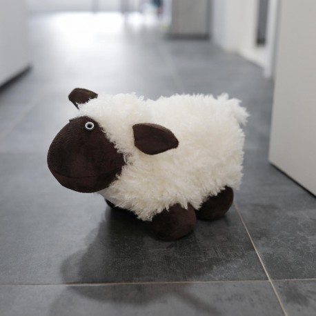 WHITE SHEEP DOORSTOP