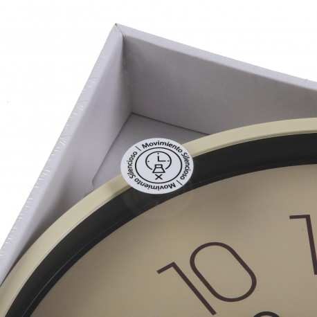 30CM TAUPE KITCHEN CLOCK