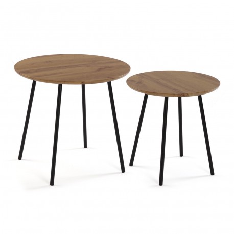 SET OF TWO SIDE TABLES