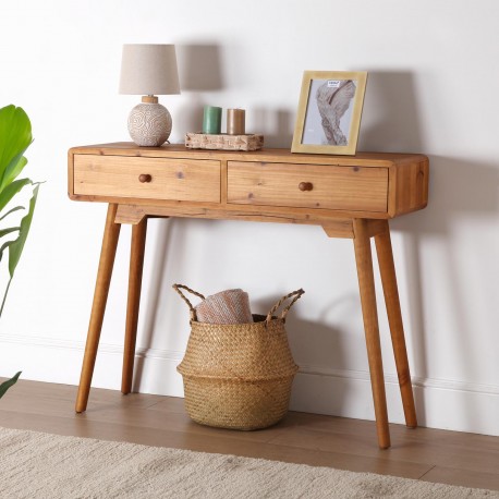 WOOD CONSOLE TABLE