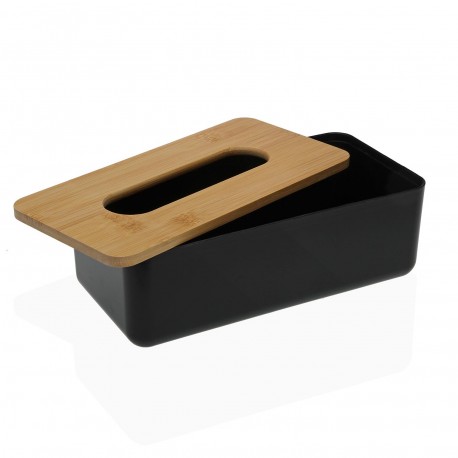 BLACK TISSUE BOX