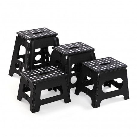 BLACK FOLDING STOOL