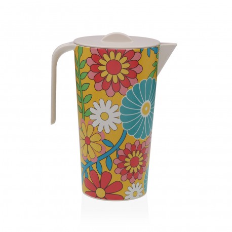 YELLOW FLORAL JUG