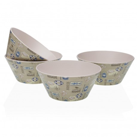 SET OF 4 SEASIDE BOWLS