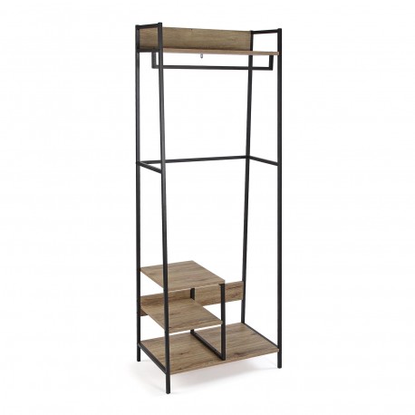 BOOKCASE WITH COAT RACK HOVDEN